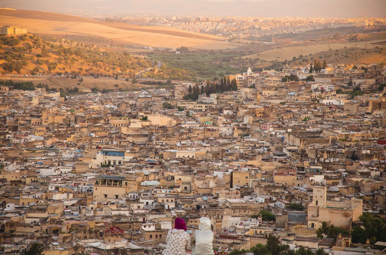 The Fes medina from above